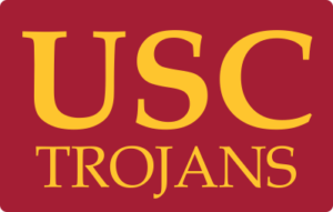 USC Trojans Gold on Red Decal