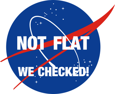 NASA Not Flat Decal