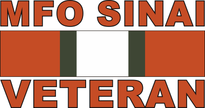 Multinational Force & Observer Sinai Veteran Decal
