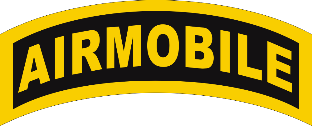 Airmobile Tab (Yellow/Black) Decal