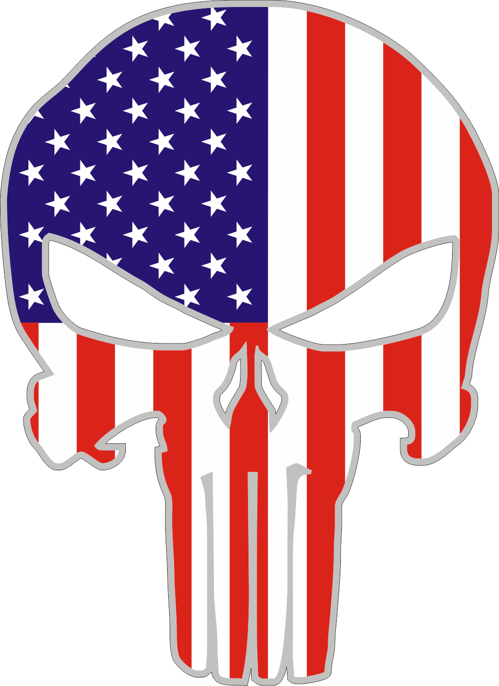 Punisher Flag (V2) Decal