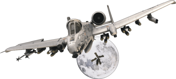 A-10 Warthog Moon Decal