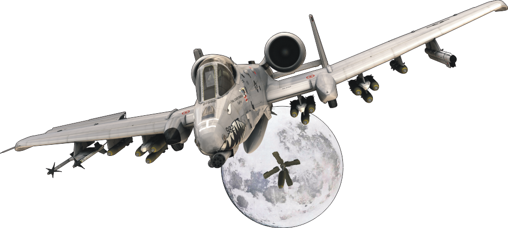 A-10 Warthog Moon Decal