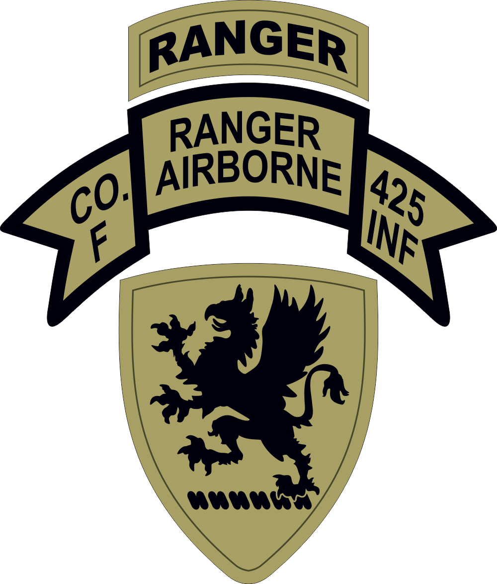 Michigan Army National Guard – Company F Ranger Airborne 425th Infantry Decal