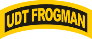 UDT FROGMAN Tab (Yellow/Black) Decal