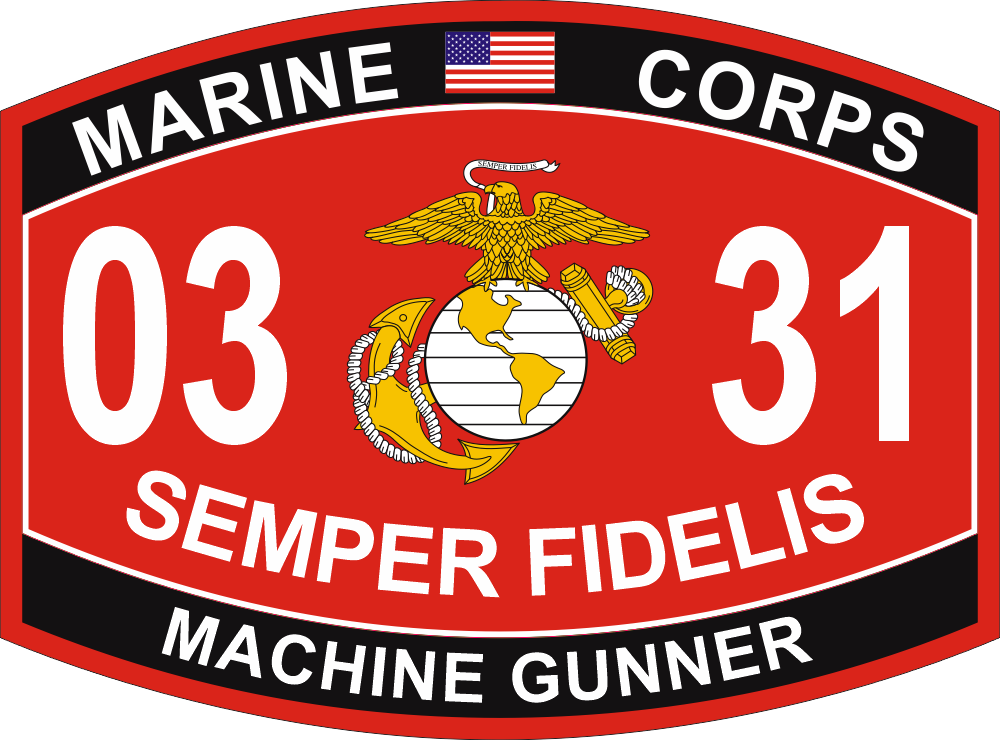Marines Military Occupational Specialty (MOS) Customizable Decal