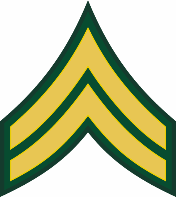 Army E-4 CPL Corporal Decal