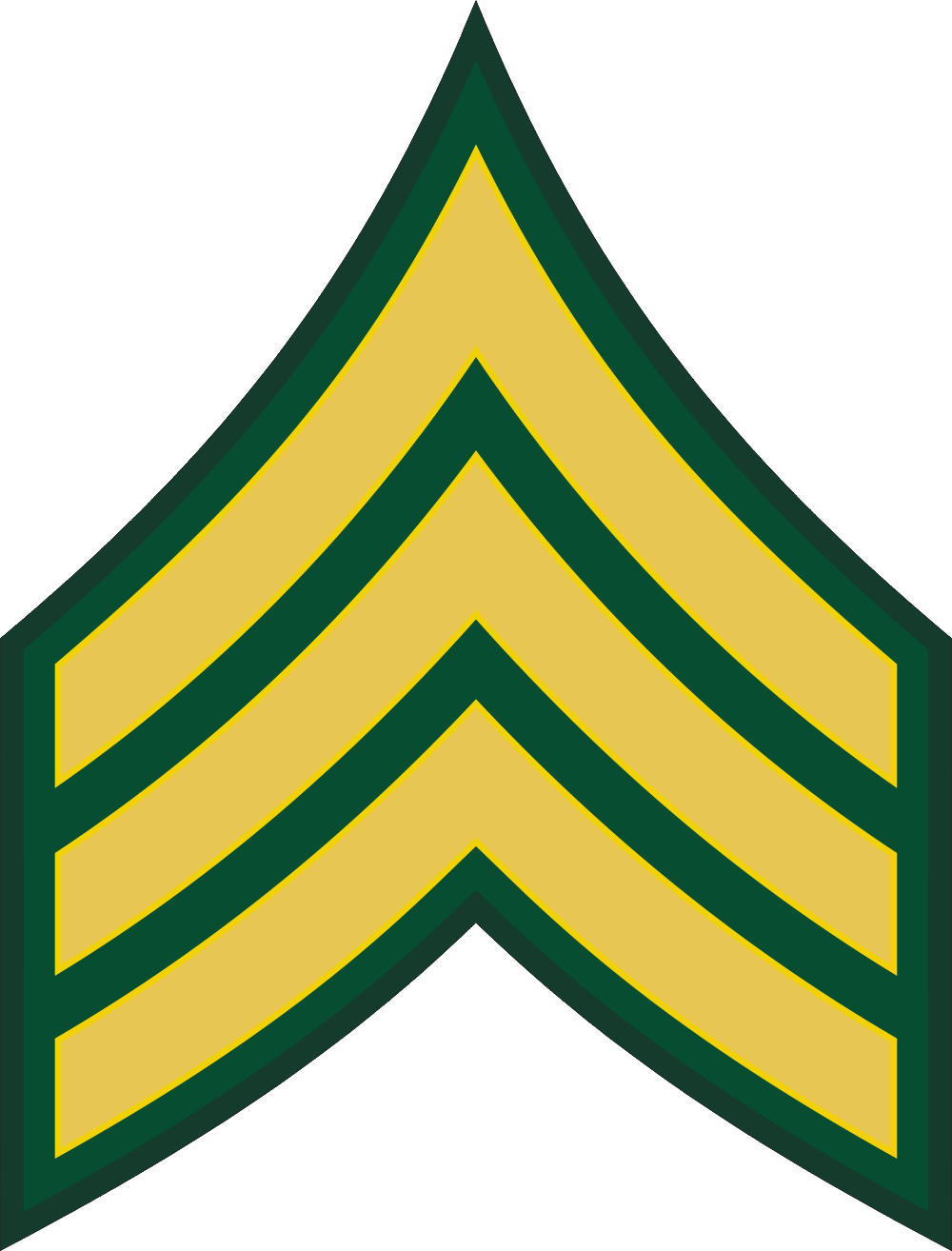 Army E-5 SGT Sergeant Decal