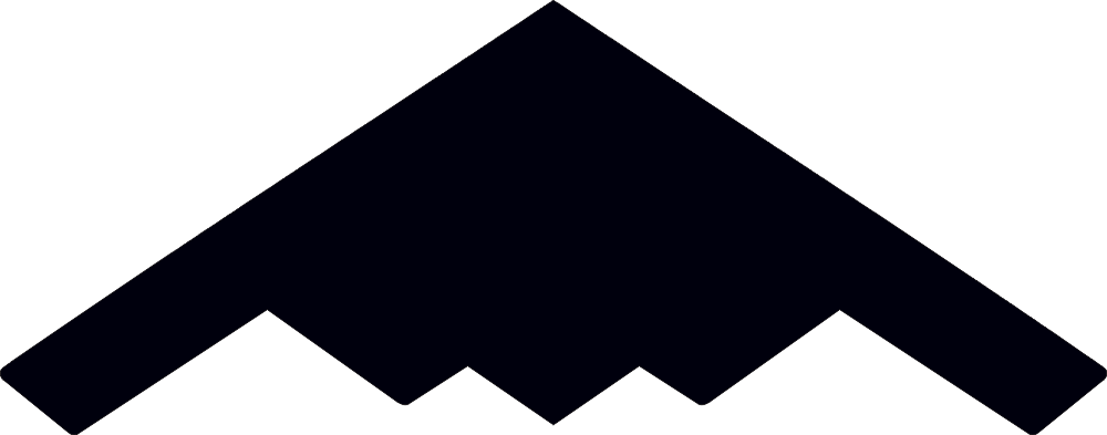 Northrop Grumman B-2 Spirit Silhouette (Black) Decal