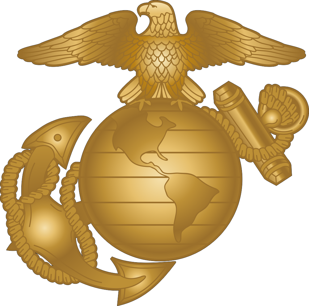USMC Eagle Globe Anchor (Gold) Decal