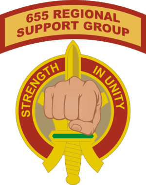 655th Regional Support Group Fist Decal