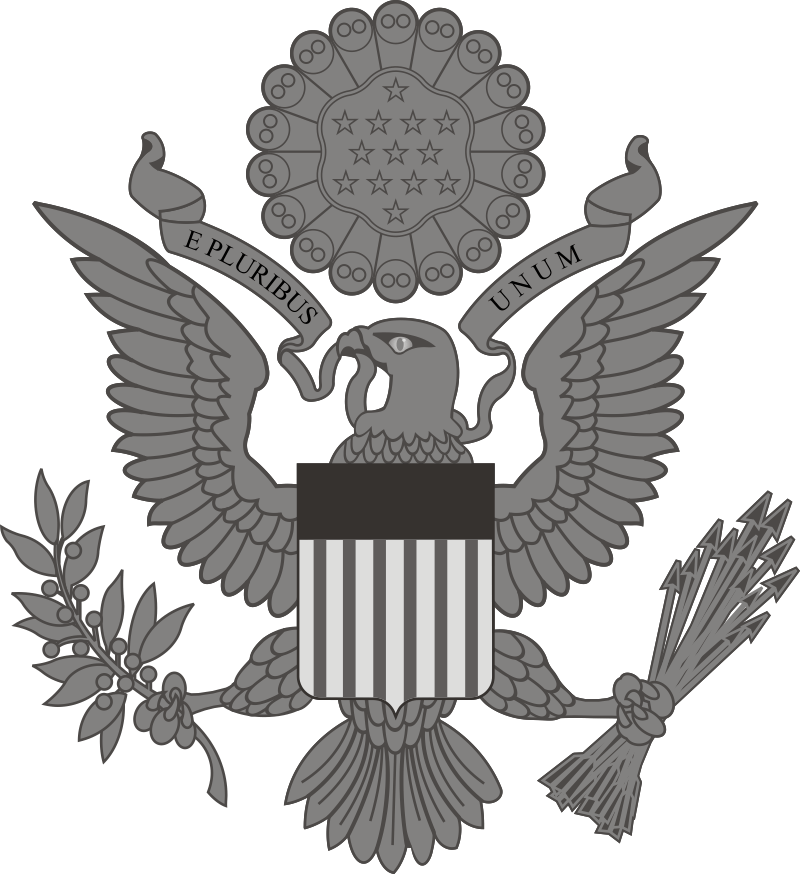 Great Seal of the United States (Gray) Decal