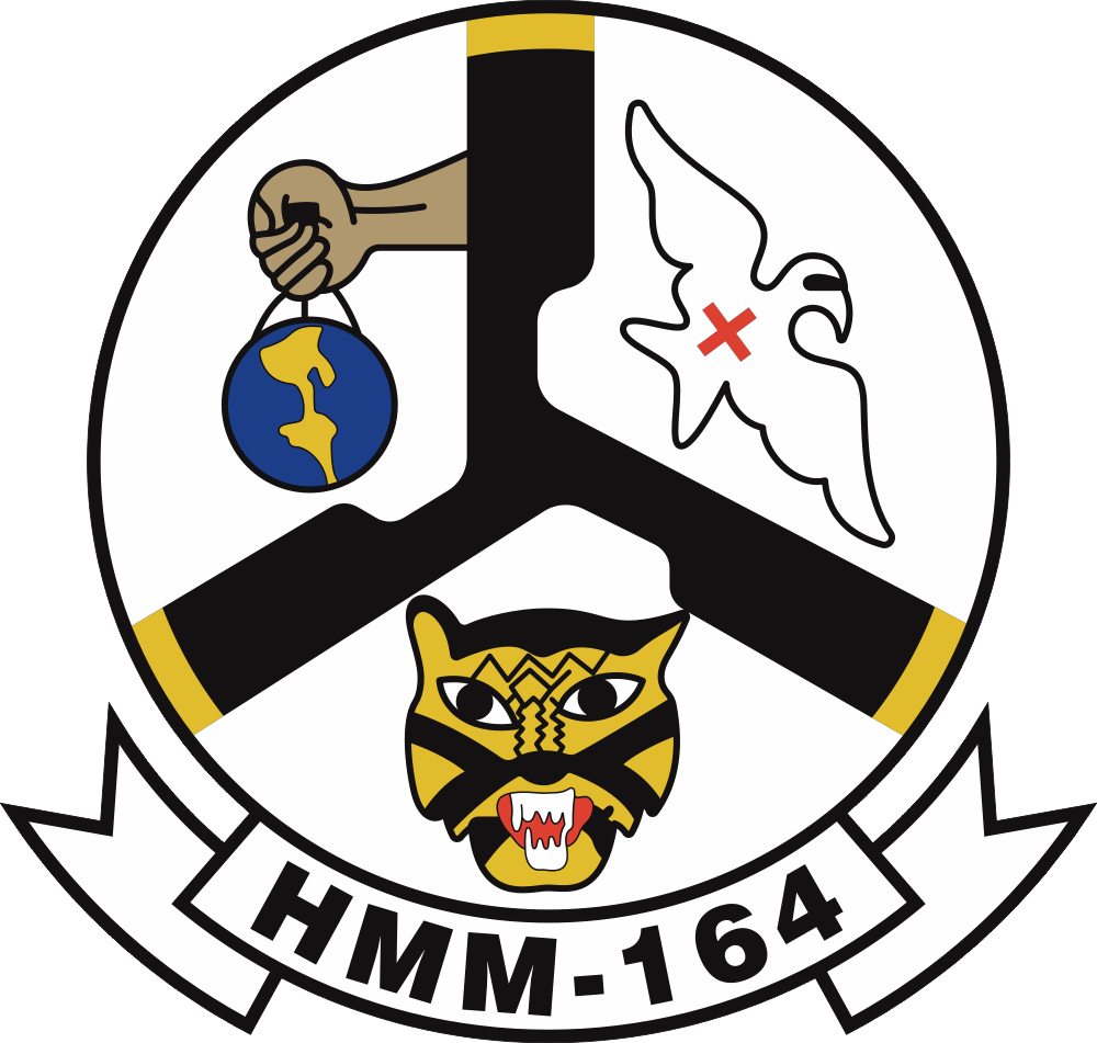 HMM-164 Marine Medium Helicopter Squadron Decal