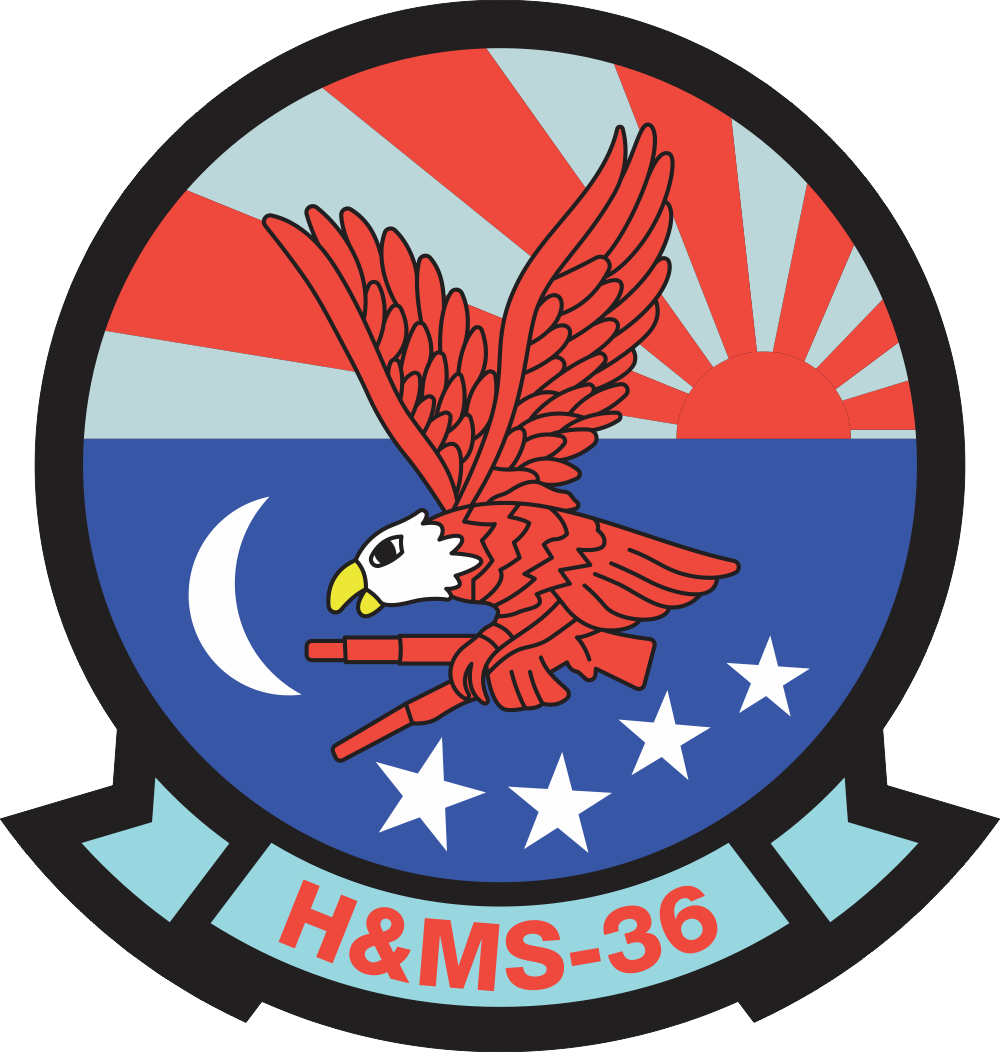 H&MS-36 Headquarters and Maintenance Squadron 36 Decal