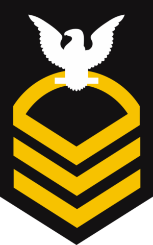 Navy E-7 Chief Petty Officer (Gold) Decal