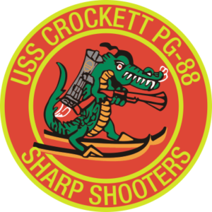 USS Crockett PG-88 Sharp Shooters Decal