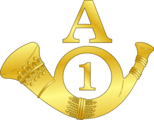 Union Army Infantry Bugle Hat Badge Decal