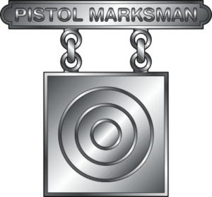 USMC Pistol Marksman Badge Decal