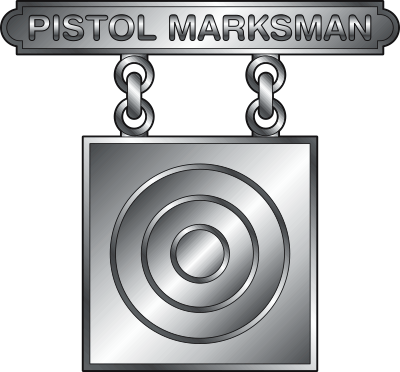USMC Pistol Marksman Badge Decal