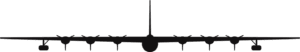 Convair B-36 Peacemaker Silhouette (Black) Decal