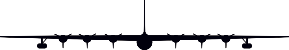 Convair B-36 Peacemaker Silhouette (Black) Decal