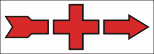 Directional Medical Station Arrow Decal