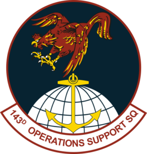 143rd Operations Support Squadron - Rhode Island Air National Guard Decal