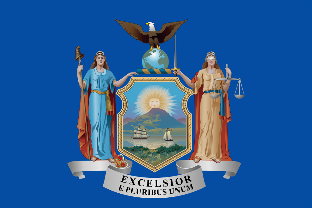 New York State Flag Decal