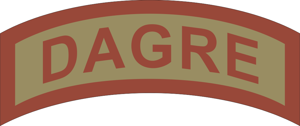 DAGRE Deployed Aircraft Ground Response Element Tab (Subdued) Decal