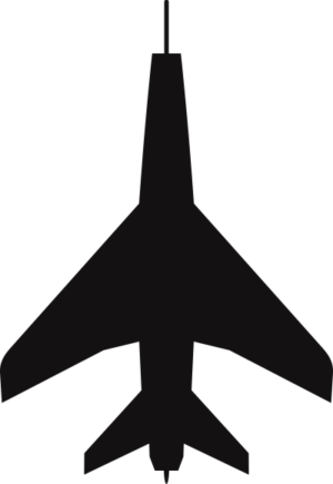 F-100 Super Sabre Silhouette Decal