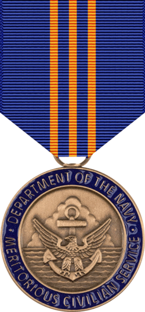 Department of the Navy Meritorious Civilian Service Medal Decal