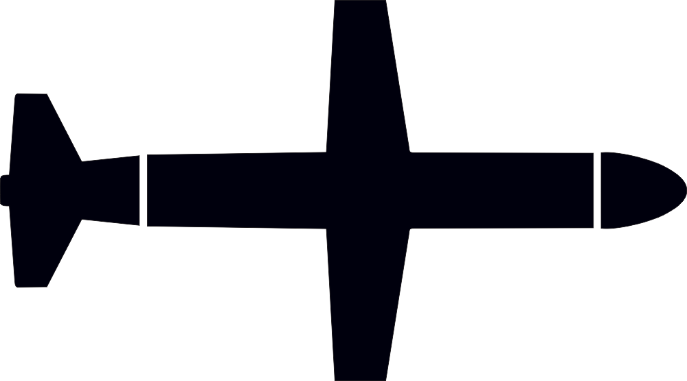 Tomahawk Missile Silhouette Decal