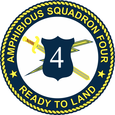 Commander, Amphibious Squadron 4 Decal - Military Graphics