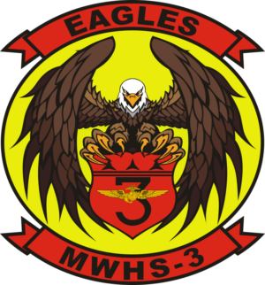 MWHS-3 Marine Aircraft Wing Headquarters Squadron 3 Decal