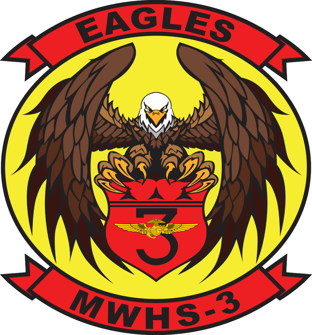 MWHS-3 Marine Aircraft Wing Headquarters Squadron 3 Decal