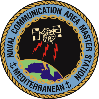 Naval Communication Area Master Station Mediterranean Decal