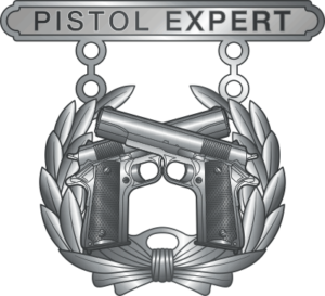 USMC Pistol Expert Qualification Badge Decal