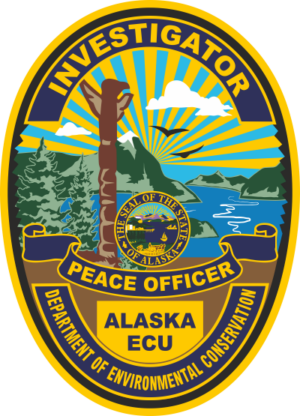 AK Dept of Environmental Conservation Badge Decal