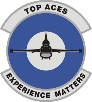 Top Blue Aces - Grey Decal