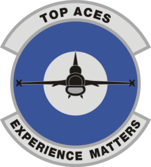 Top Blue Aces - Grey Decal
