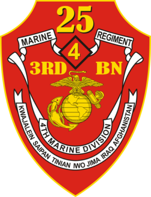 3rd Battalion 25th Marines 4th Marine Division (v2) Decal