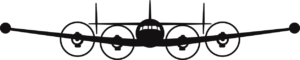 Lockheed C-69 Constellation Silhouette (Black) Decal