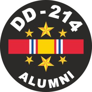 DD-214 Alumni with National Defense Service Ribbon Decal