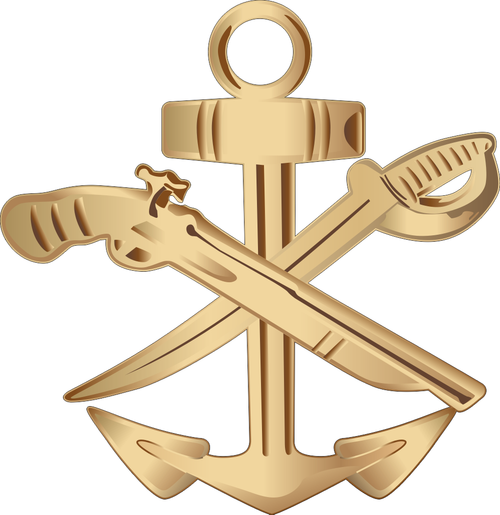 Special Warfare Combat Craft Crew Collar Device Decal - Military Graphics