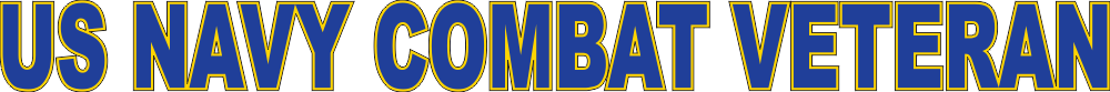 US Navy Combat Veteran Decal