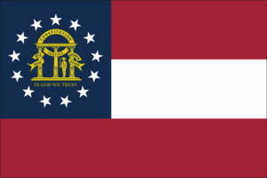Georgia State Flag Decal