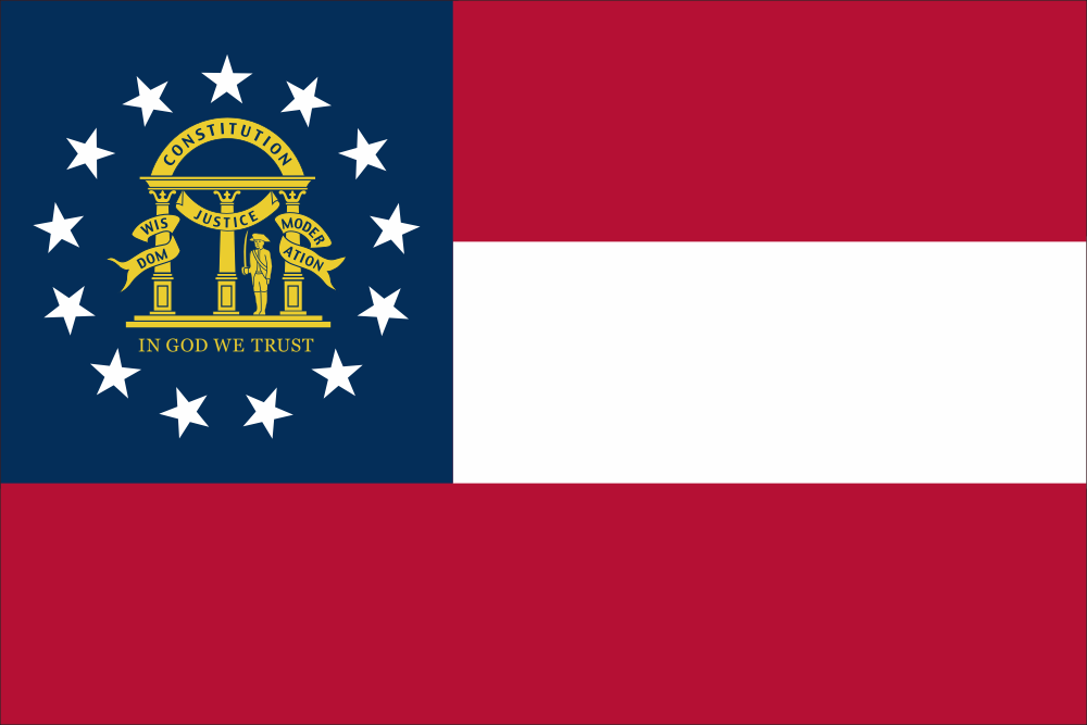 Georgia State Flag Decal