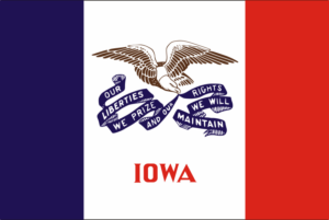 Iowa State Flag Decal