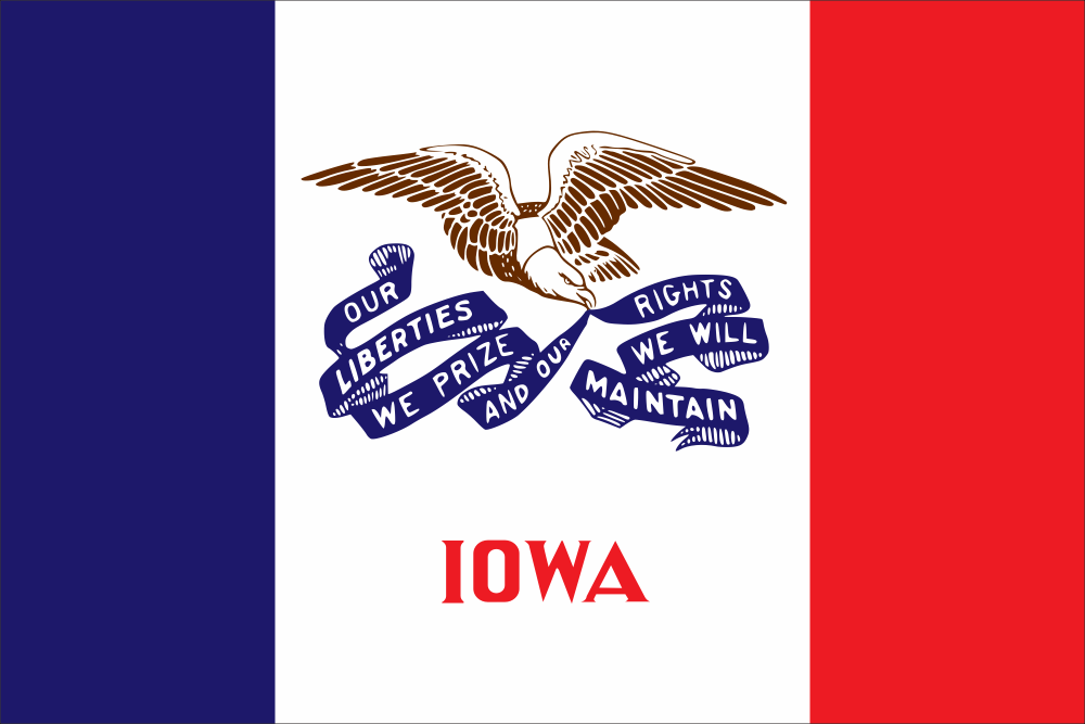 Iowa State Flag Decal
