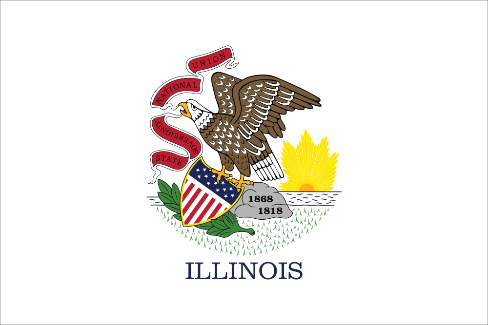Illinois State Flag Decal